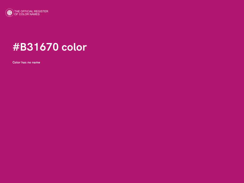 #B31670 color image