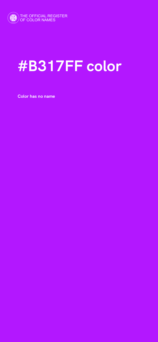 #B317FF color image