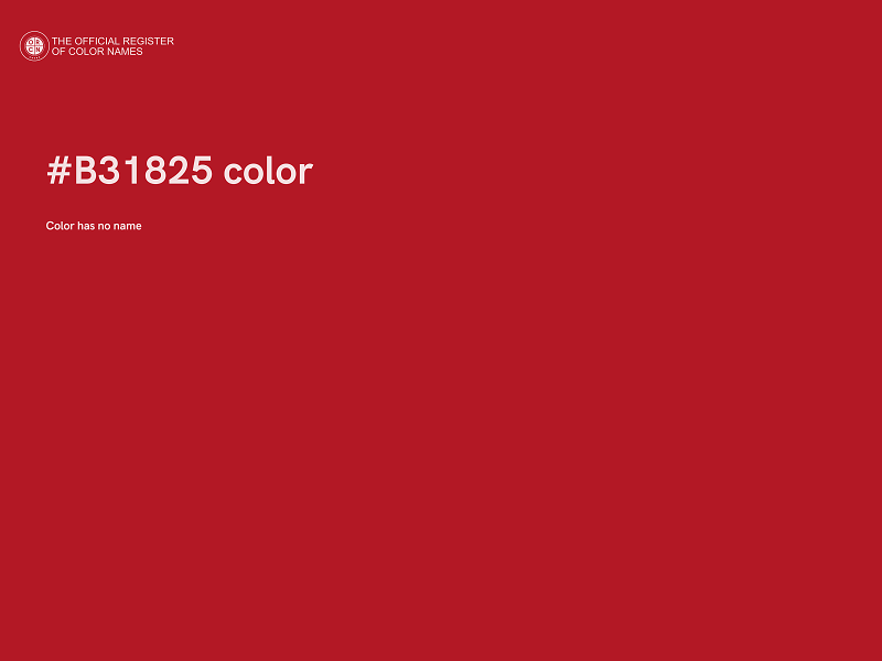#B31825 color image