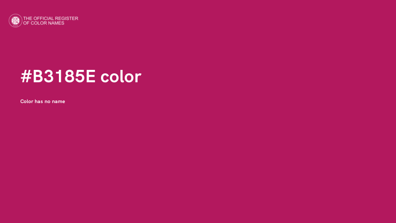 #B3185E color image