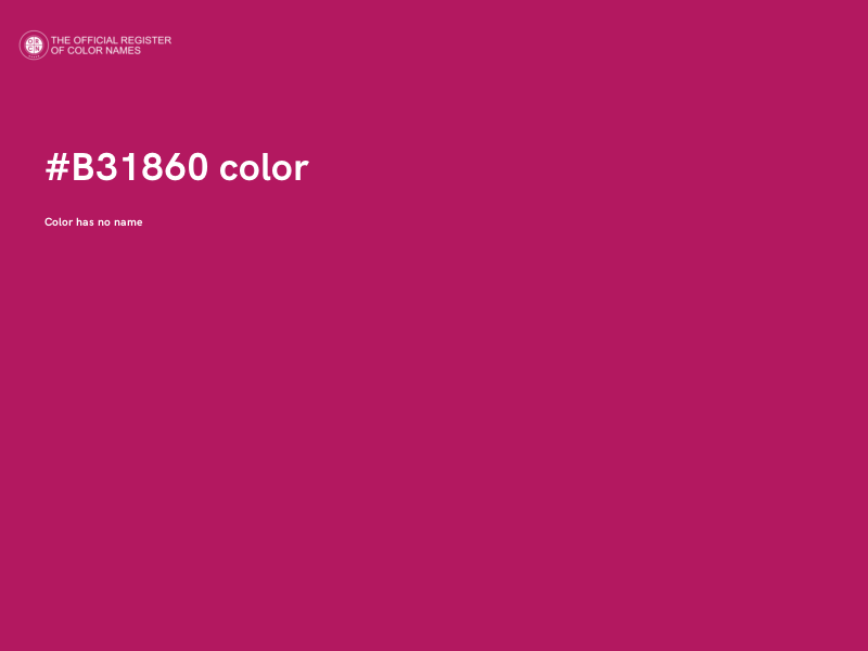 #B31860 color image