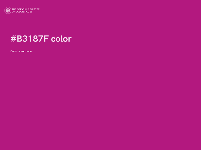 #B3187F color image