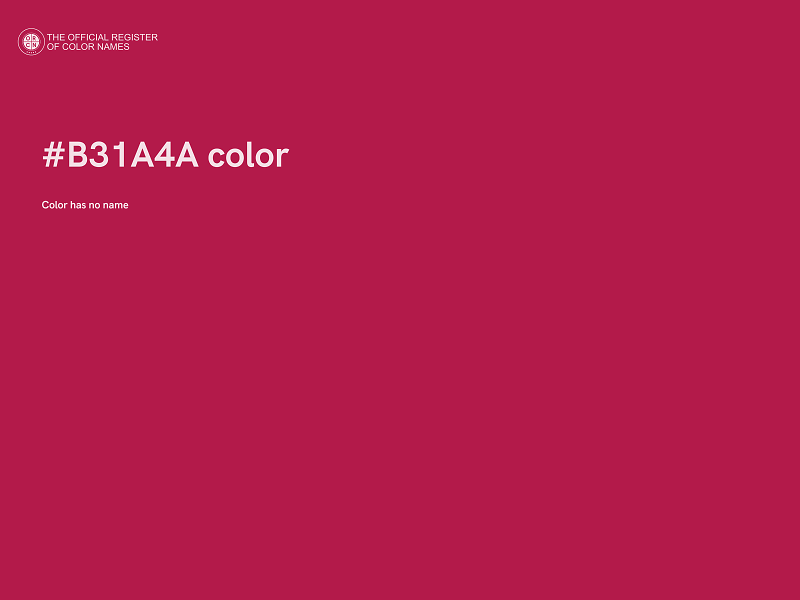 #B31A4A color image