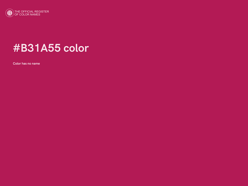 #B31A55 color image