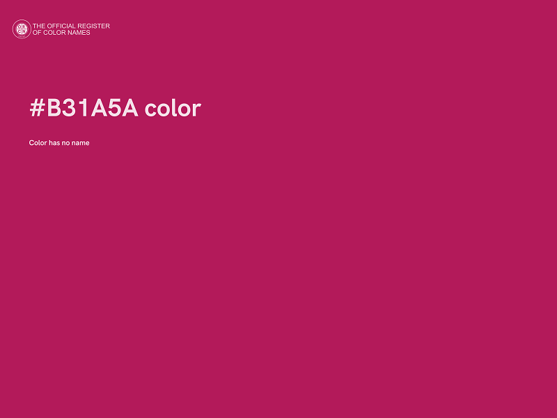 #B31A5A color image