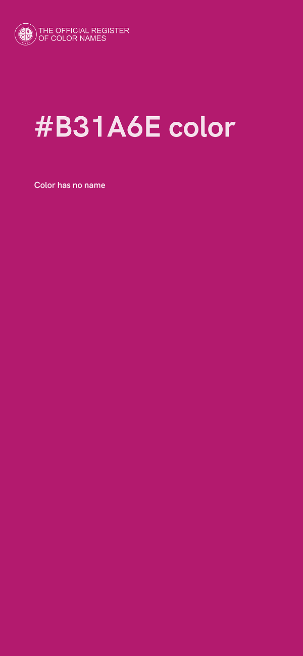 #B31A6E color image