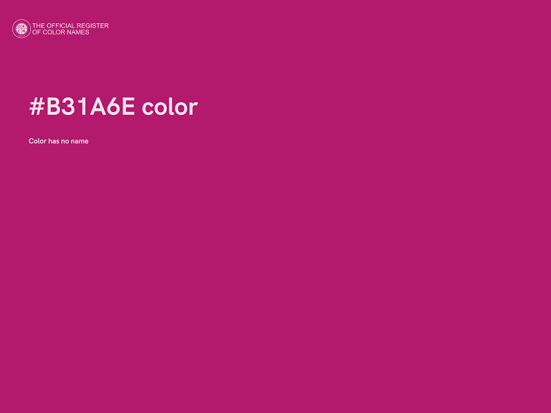 #B31A6E color image