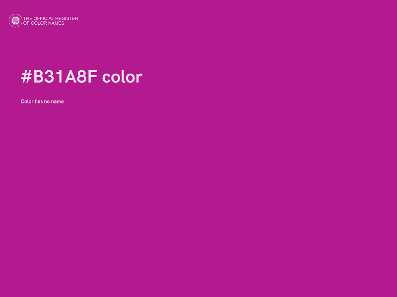 #B31A8F color image