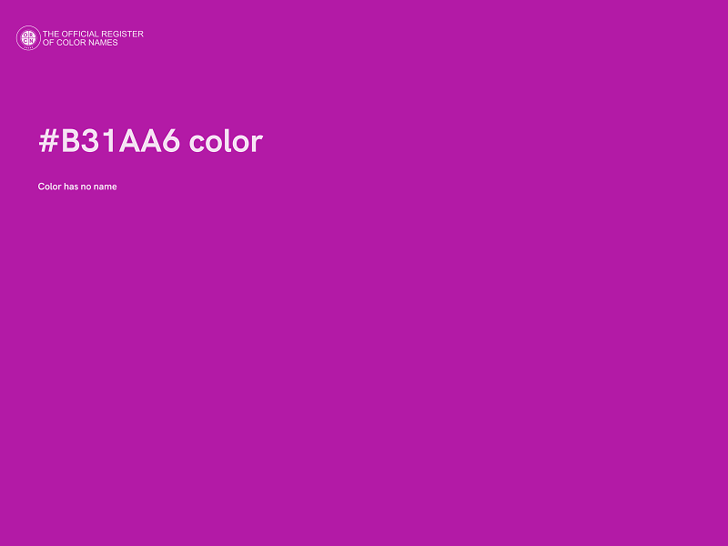 #B31AA6 color image