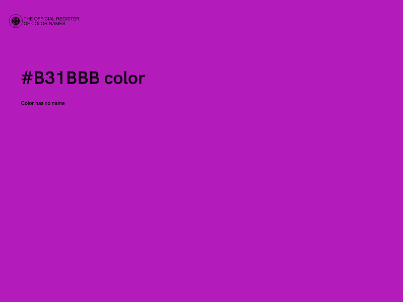 #B31BBB color image