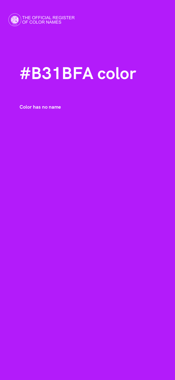 #B31BFA color image