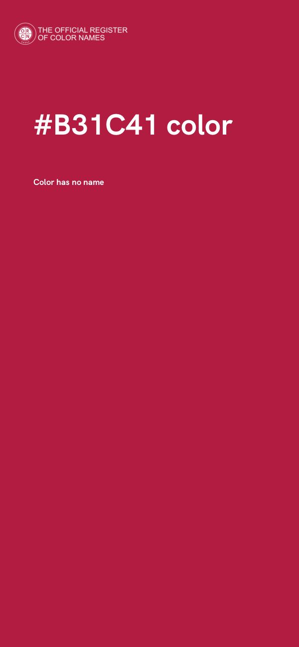 #B31C41 color image