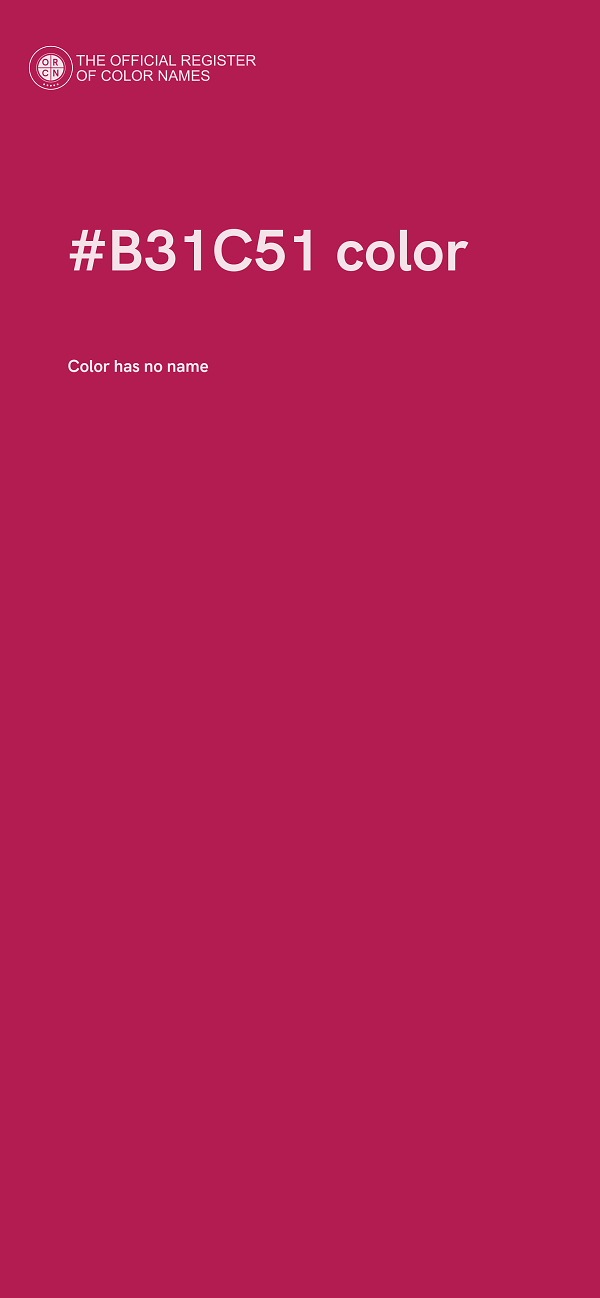 #B31C51 color image