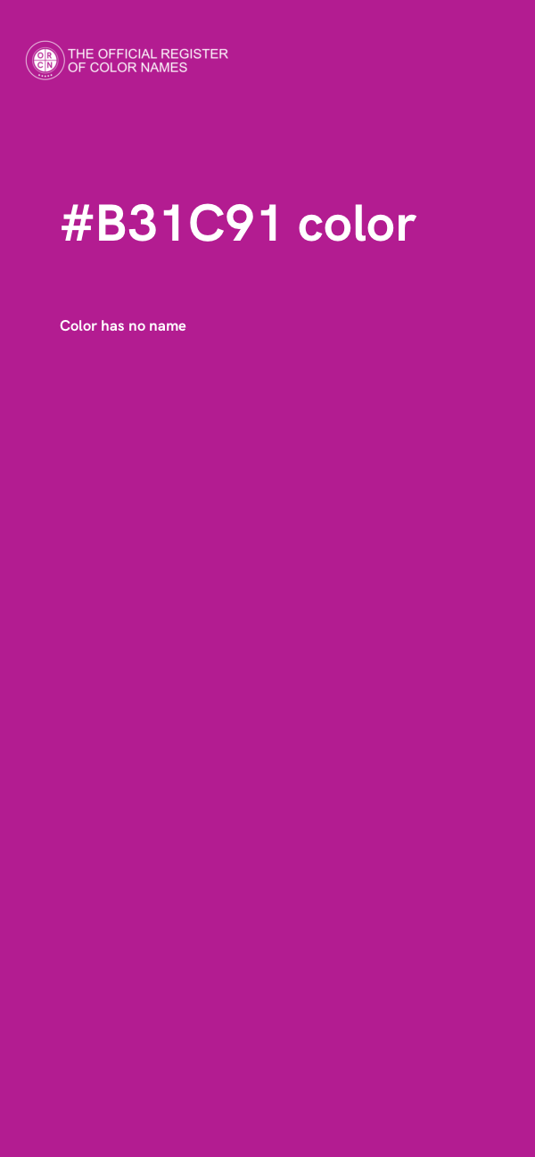 #B31C91 color image