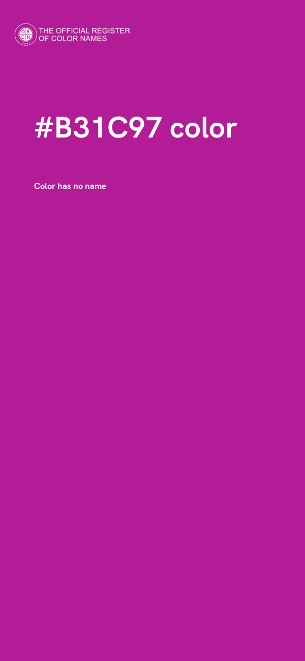 #B31C97 color image