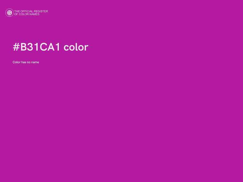 #B31CA1 color image