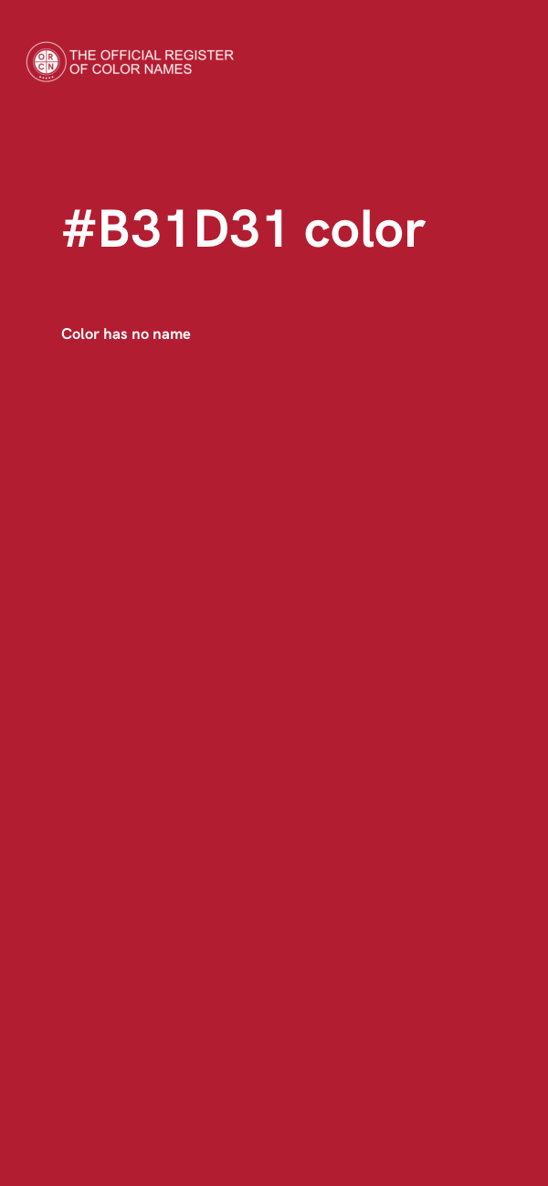 #B31D31 color image