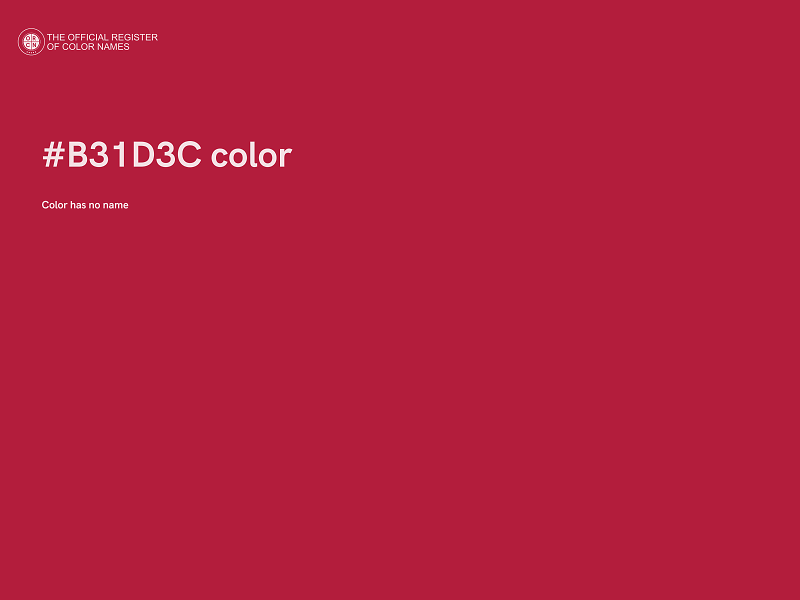 #B31D3C color image