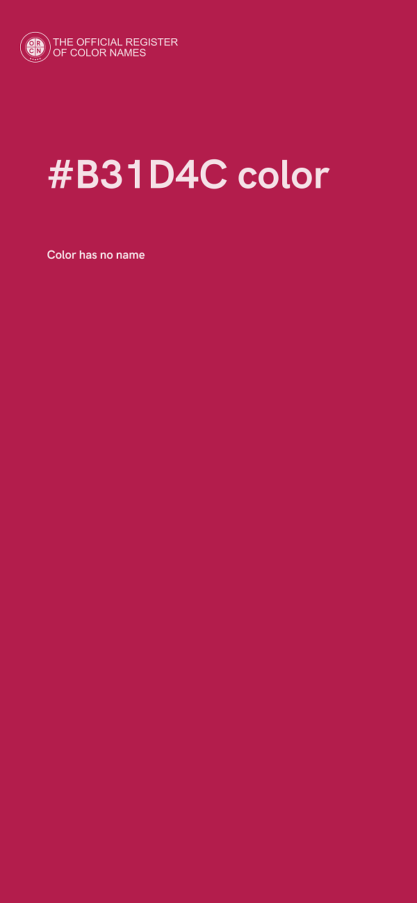 #B31D4C color image
