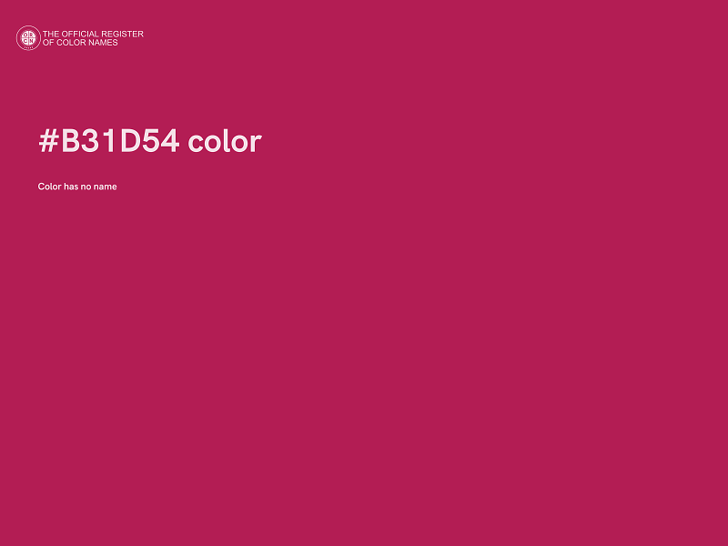 #B31D54 color image