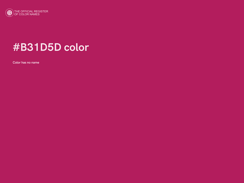 #B31D5D color image