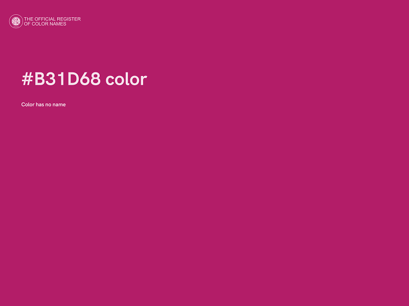 #B31D68 color image