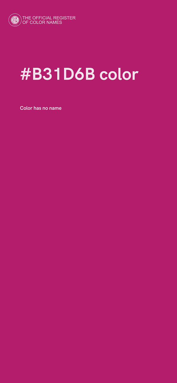 #B31D6B color image
