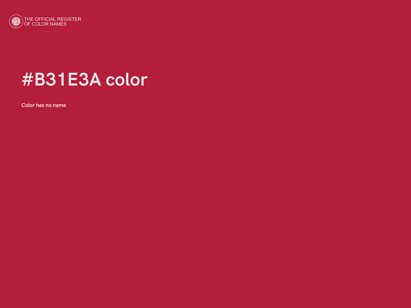 #B31E3A color image