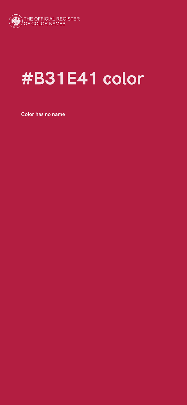 #B31E41 color image