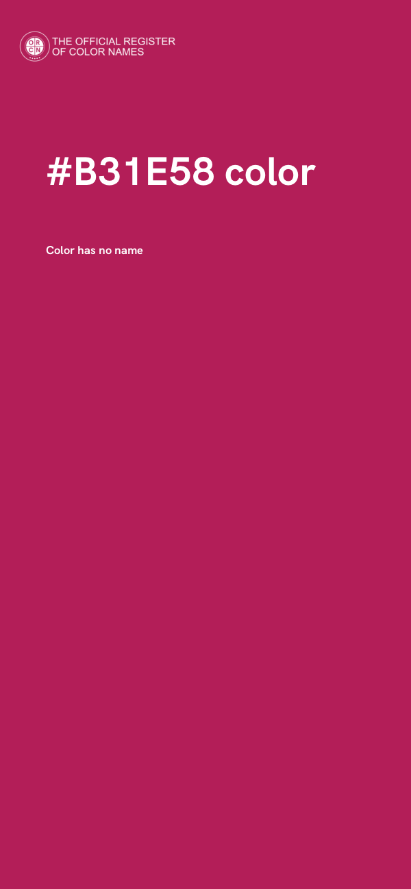 #B31E58 color image