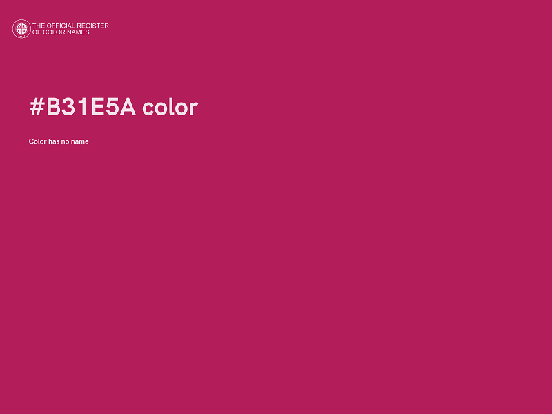 #B31E5A color image