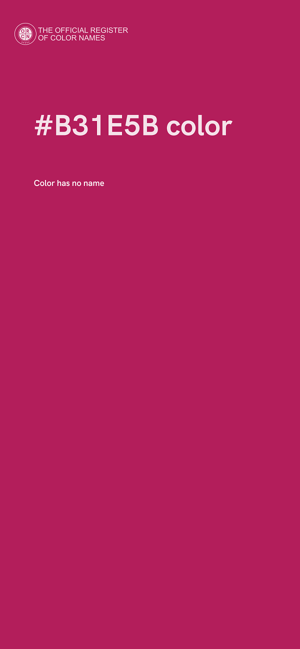 #B31E5B color image