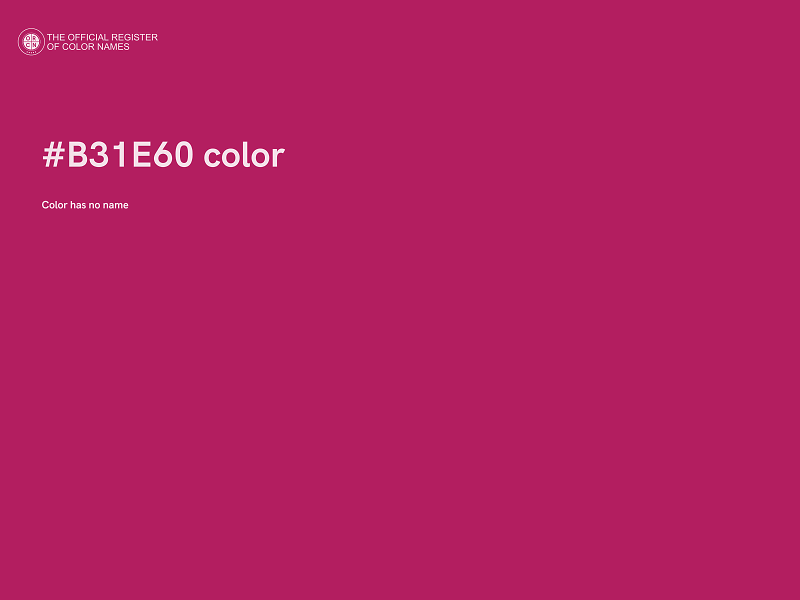 #B31E60 color image