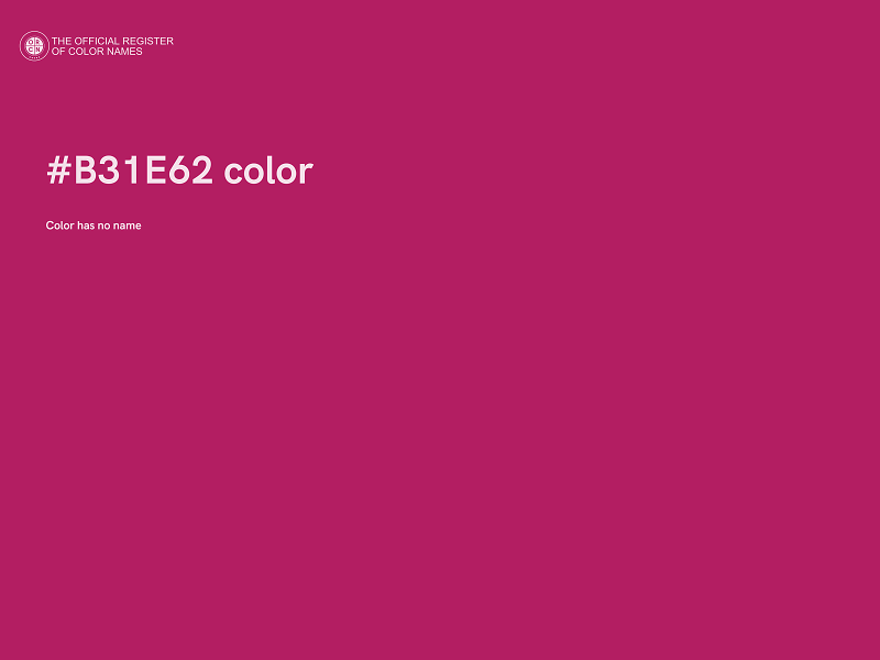 #B31E62 color image