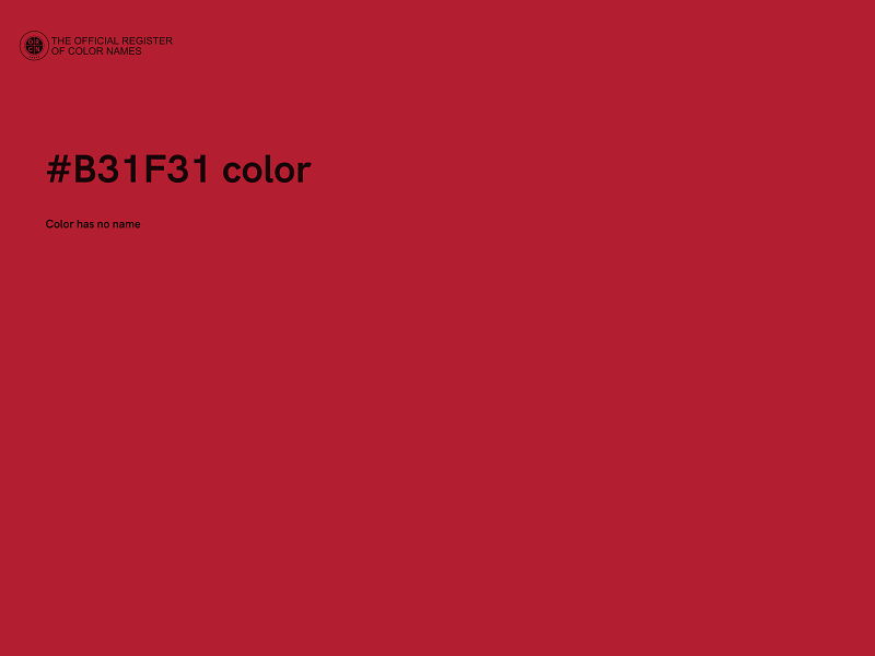 #B31F31 color image