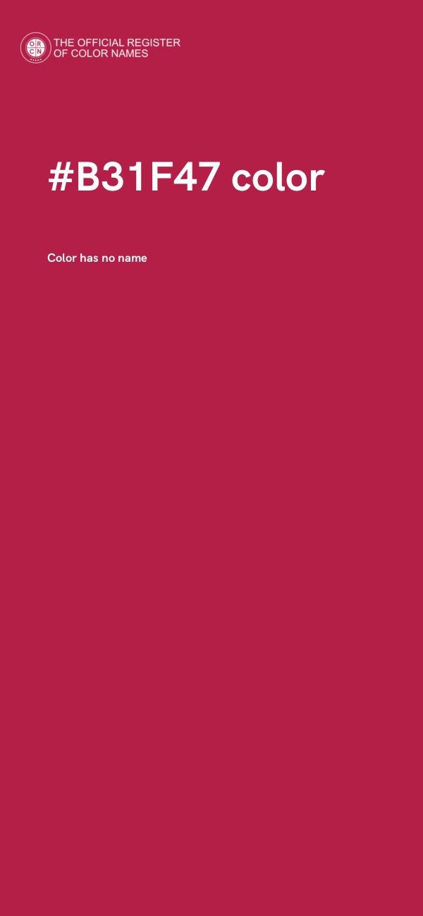 #B31F47 color image