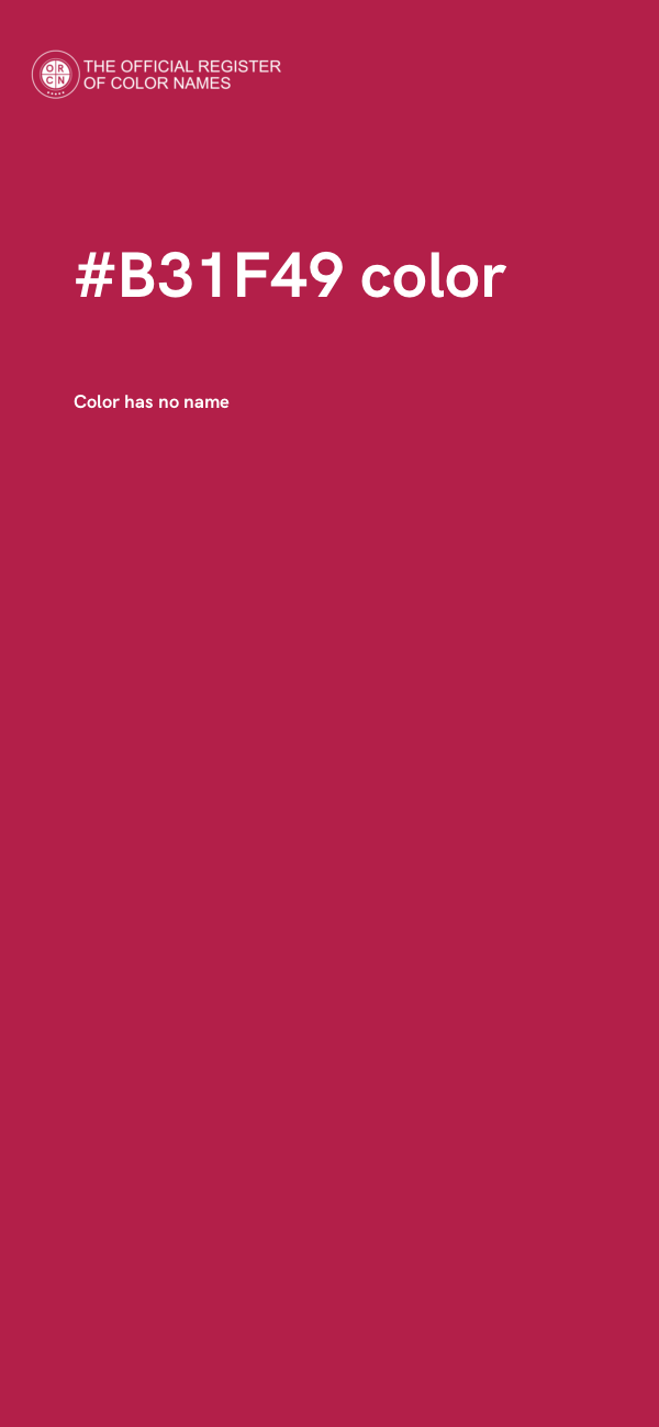 #B31F49 color image