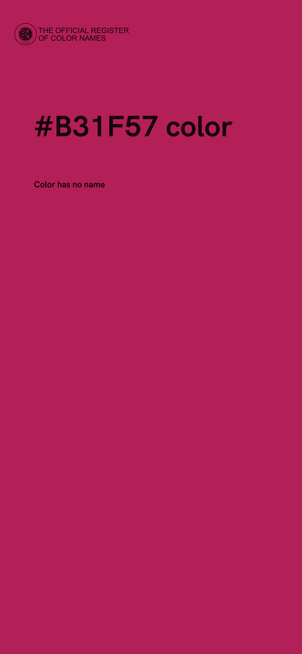 #B31F57 color image