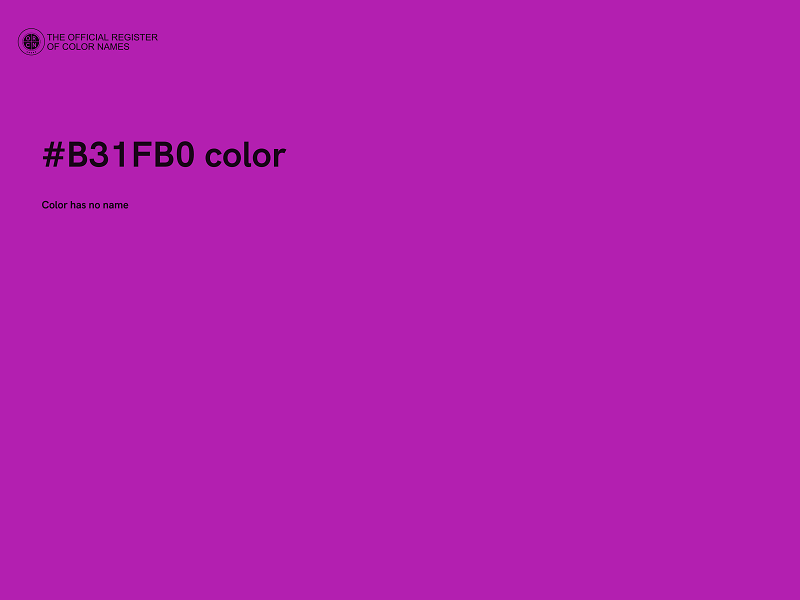 #B31FB0 color image