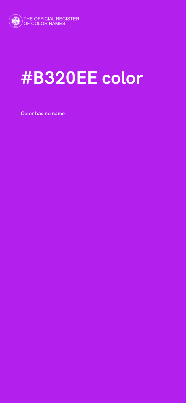 #B320EE color image