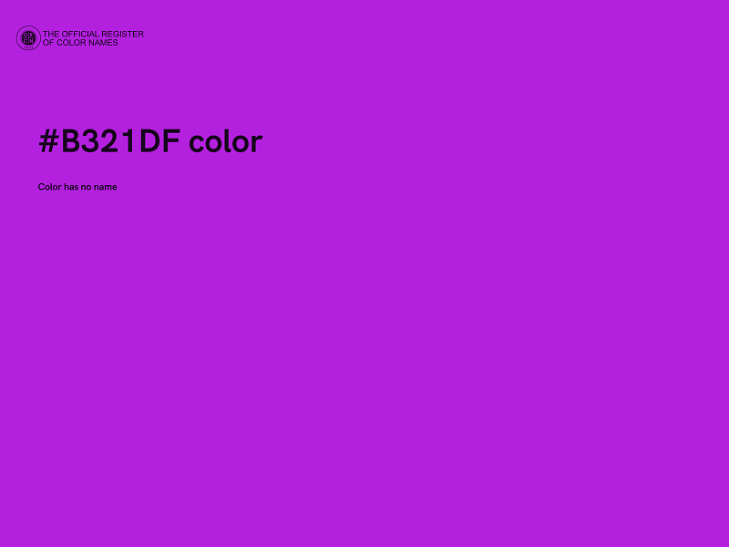 #B321DF color image