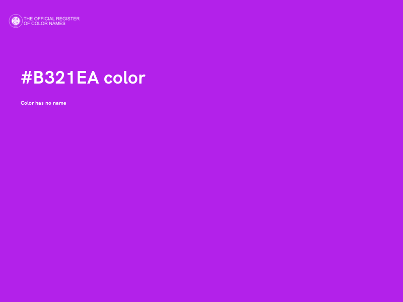 #B321EA color image