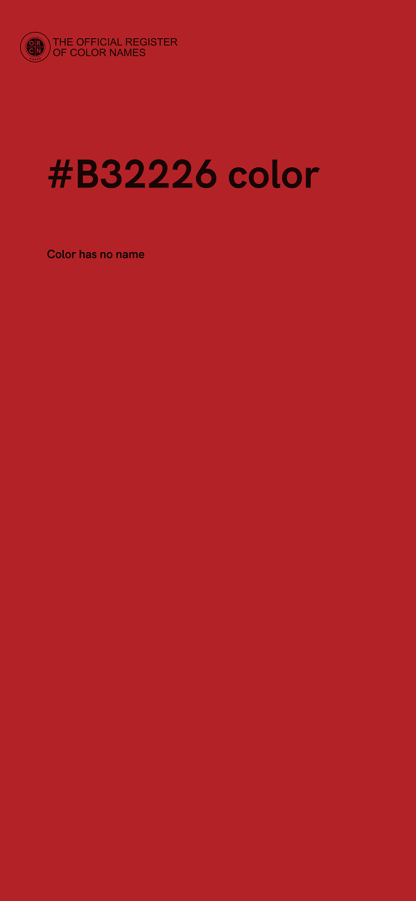 #B32226 color image