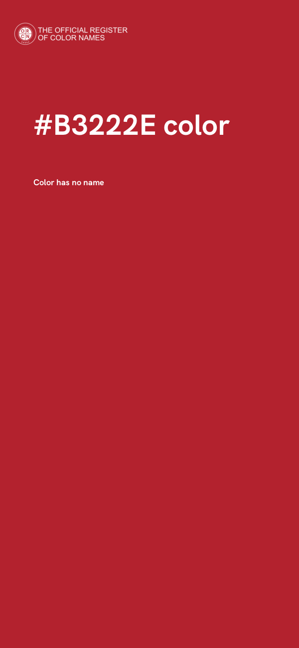#B3222E color image