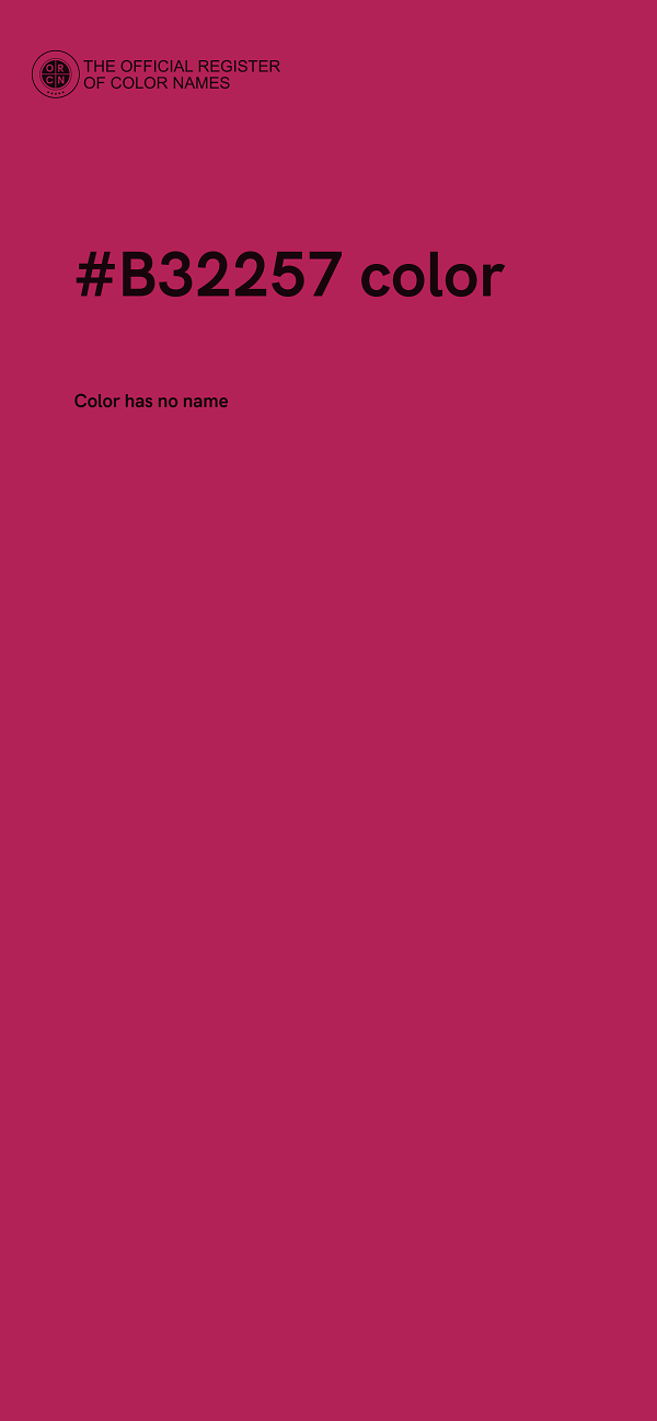 #B32257 color image