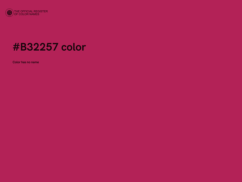 #B32257 color image