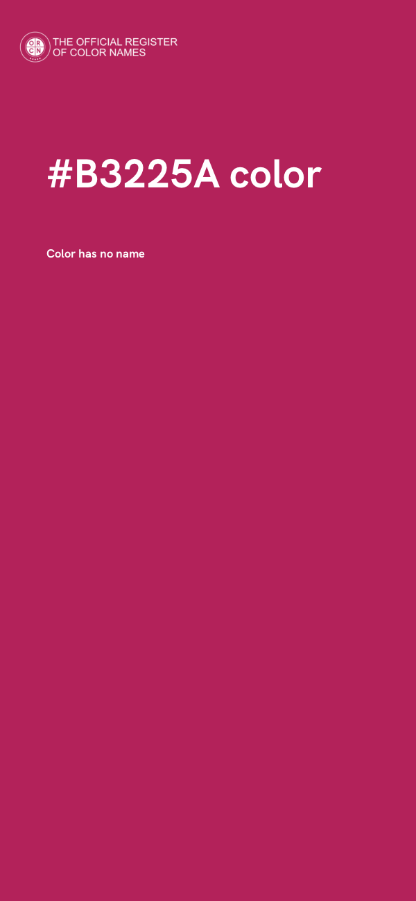 #B3225A color image