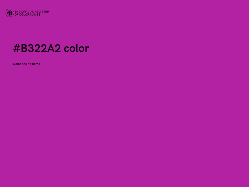 #B322A2 color image