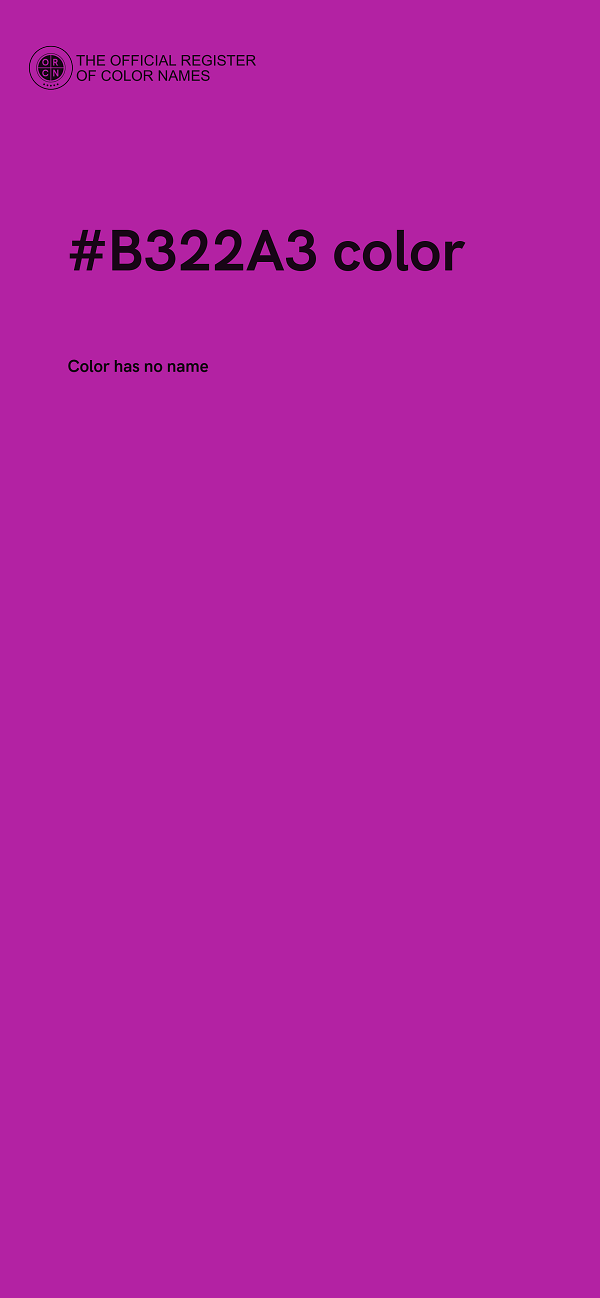#B322A3 color image