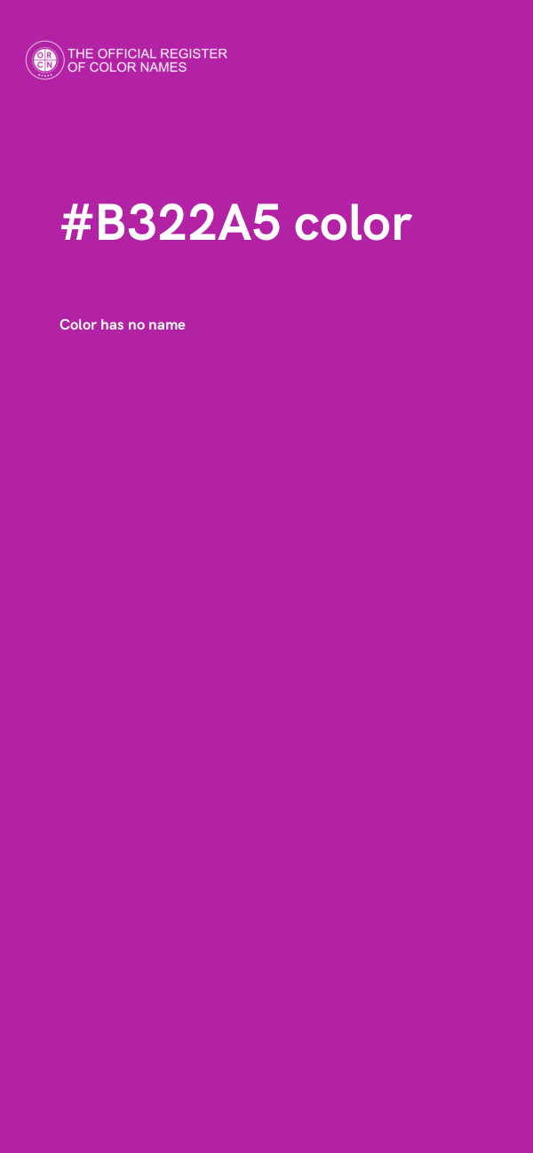#B322A5 color image